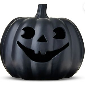 Clay Smiling Pumpkin Decor